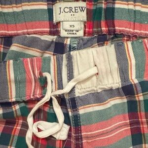 J Crew plaid flannel pajama pants. Size xs